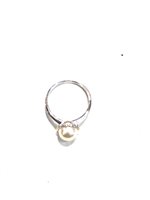 Anello Miluna Donna La Perla Portafortuna in Oro bianco Perla 7.5 Ct PLI1629-14 - PLI1629-14